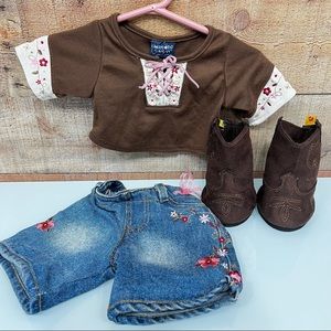 Build-A-Bear Limited Too Clothing Lot Shirt Jeans Boots